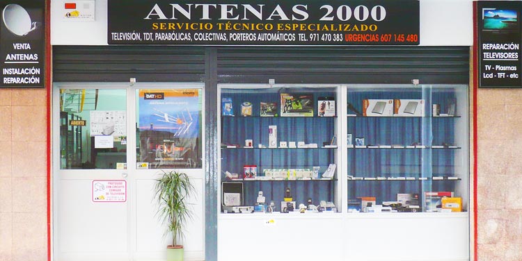 Antenas 2000. Nuestra tienda en Palma de Mallorca